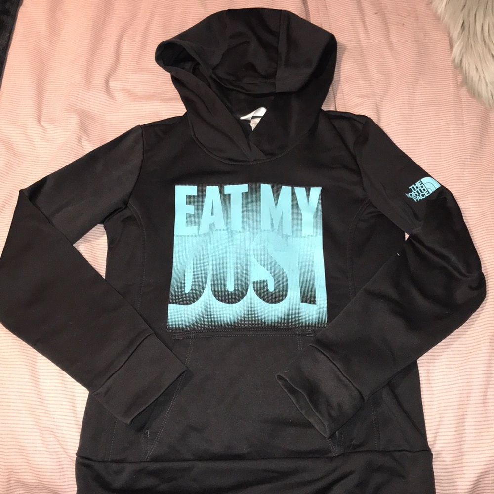 The North Face hoodie.